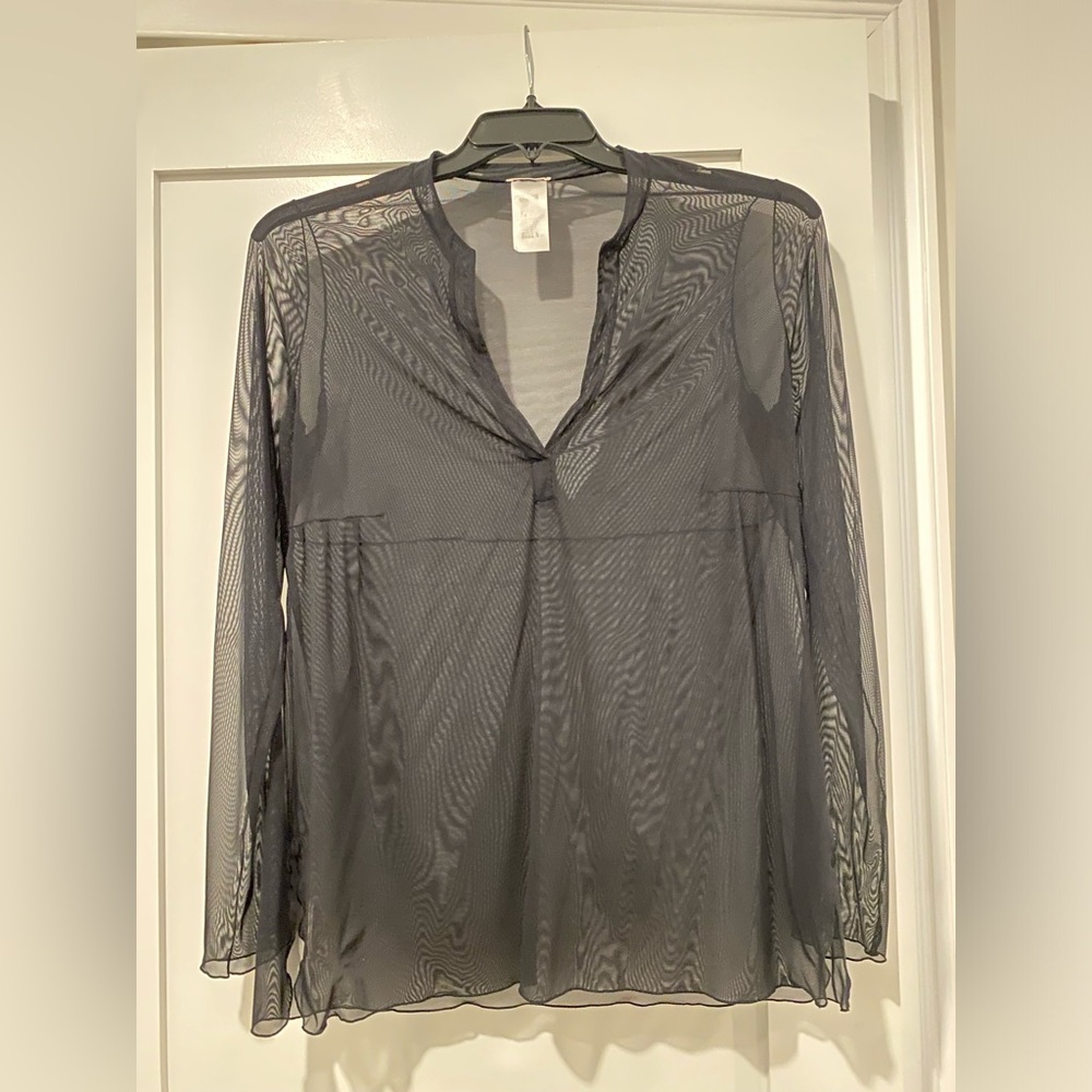 Wolford A-line Sheer Blouse: M